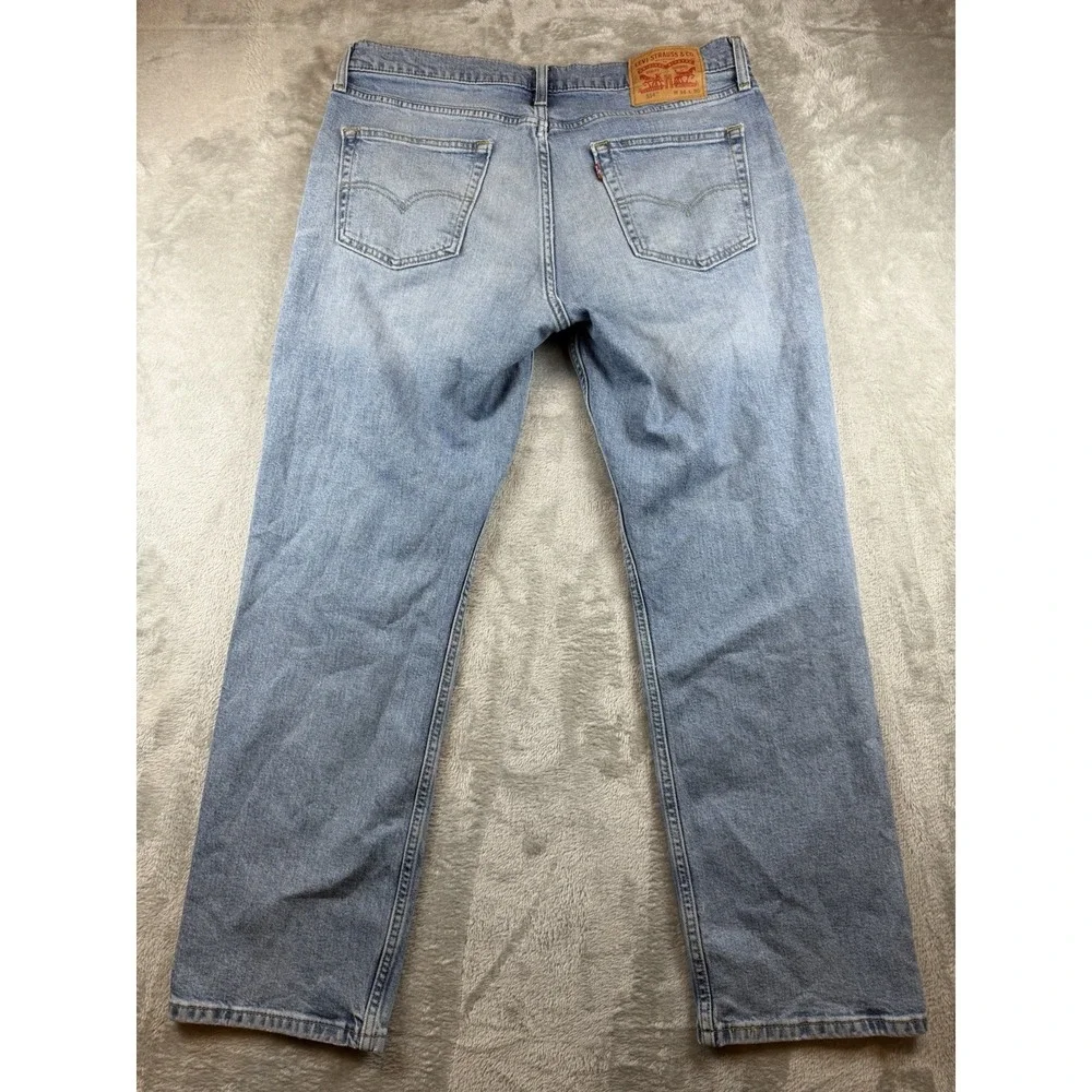 Levi 514 Jeans Men's Size 34X30 Blue 100% Cotton Quality Medium Wash (36x29.5)